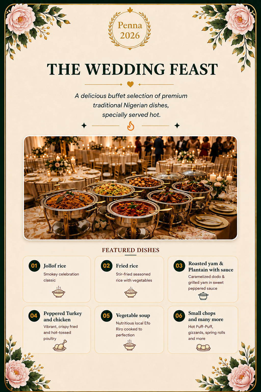 Wedding Buffet Menu
